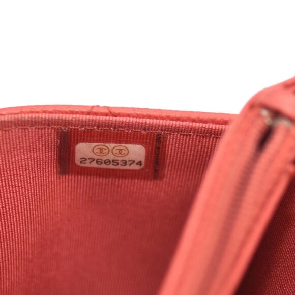 CHANEL Grained Calfskin Quilted CC Box Wallet On Chain WOC Red 27* - Picture 16 of 16